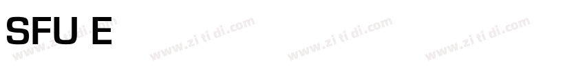SFU Eurostile字体转换